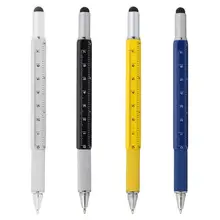 Многофункциональная отвертка шариковая ручка простой и красивый внешний вид практичный металлический уровень линейка ручки офисные принадлежности