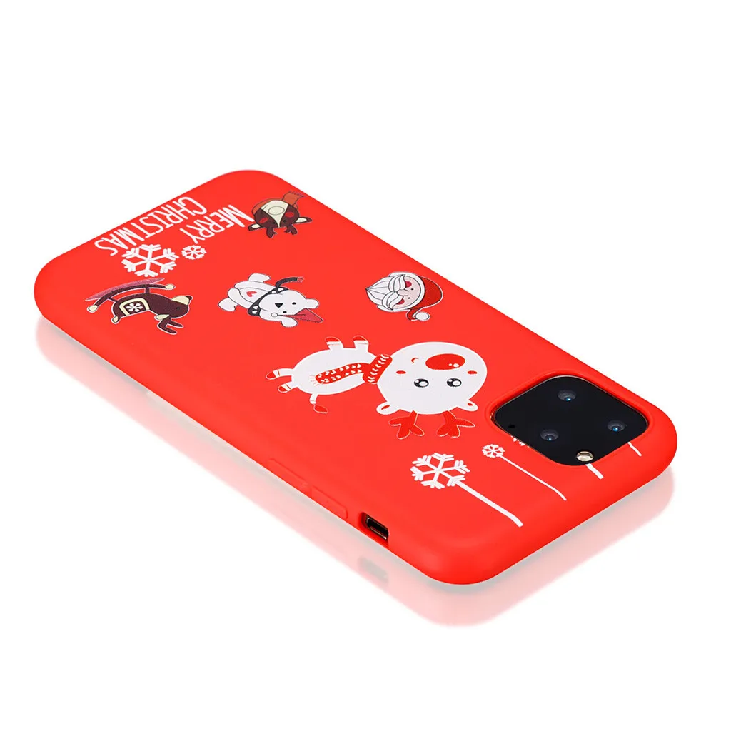 Рождественский чехол для iPhone 11 Pro, чехол для iPhone 11 Pro Max, чехол со снежинками, новогодний защитный чехол, 19 октября