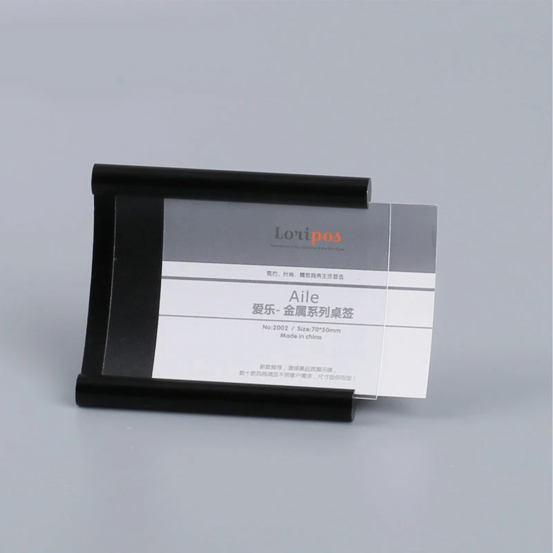 

metal sign holder desk label 5*7cm/8*12cm restaurant menu display frame