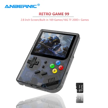 

ANBERNIC New RG99 Handheld Game Console Retro FC Game Portable Consola 16G TF 2000 Games Tony System RG 99 Handheld Game Player