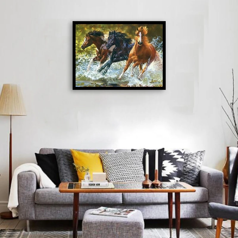Horse DIY Digital Oil Painting By Numbers Kits Coloring Painting By Numbers Unique Gift for Home Decoration 40X50cm