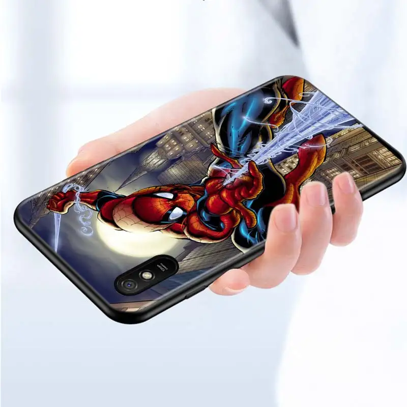 Silicone Cover Spiderman Comic For Xiaomi Redmi 9 9T 9C 8 7 6 Pro 9AT 9A 8A 7A 6A S2 5 5A 4X Plus Phone Case
