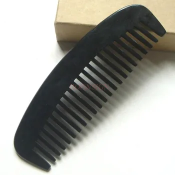 

wide tooth comb Authentic Natural Black Buffalo Comb 15cm Shunfa Massage Combs Curly Wide Tooth Hairbrush Hairdressing Supplies