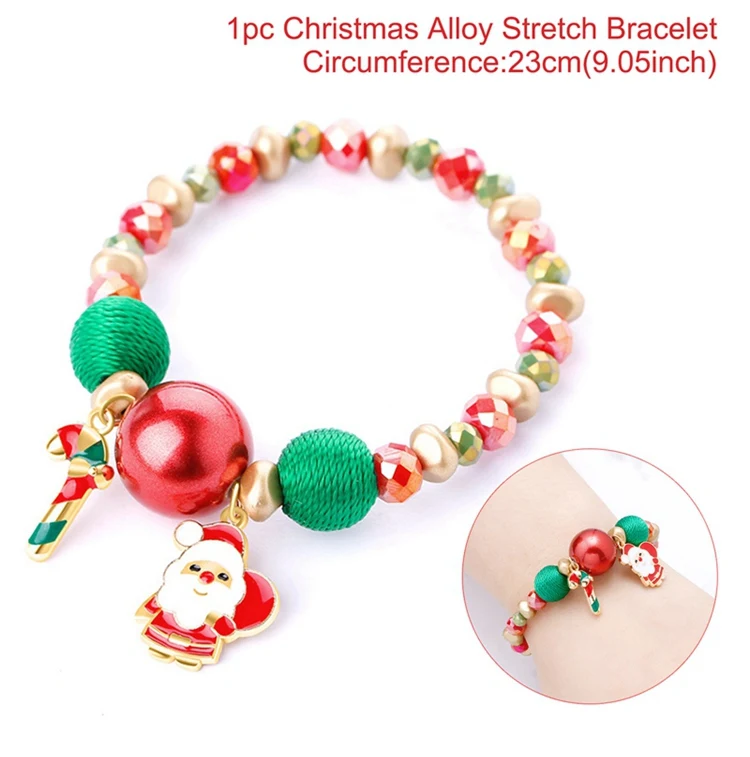 QIFU Рождественская брошь с деревом булавка женская брошь Рождественские украшения для дома натальные подарки на год - Цвет: Bracelet style 1