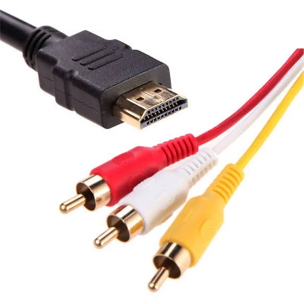 HDMI К AV к 3RCA красный желтый и белый аудио видео кабель кабель| |