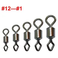 200 шт./Горит рыболовные Вертлюги круглые и алмазные глазные поворотные Вертлюги#1-#12 стальной рыболовный разъем для приманки крючок для ловли карпа рыболовные снасти
