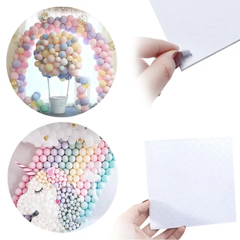 

CARRYWON 100 Points Balloon Attachment Glue Dot Attach Balloons To Ceiling or Wall Stickers Birthday Party Wedding Supplies