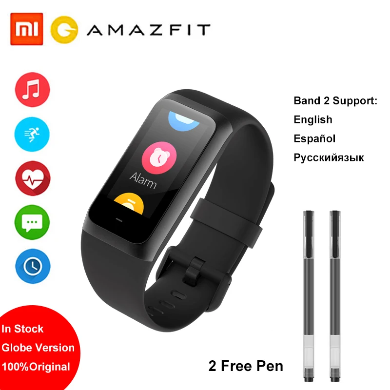 Amazift Cor 2 Band 2 Heart Rate and Sleep Monitor 15-20 Days Standby Time Flexible Frame Women Men Smart Wristband