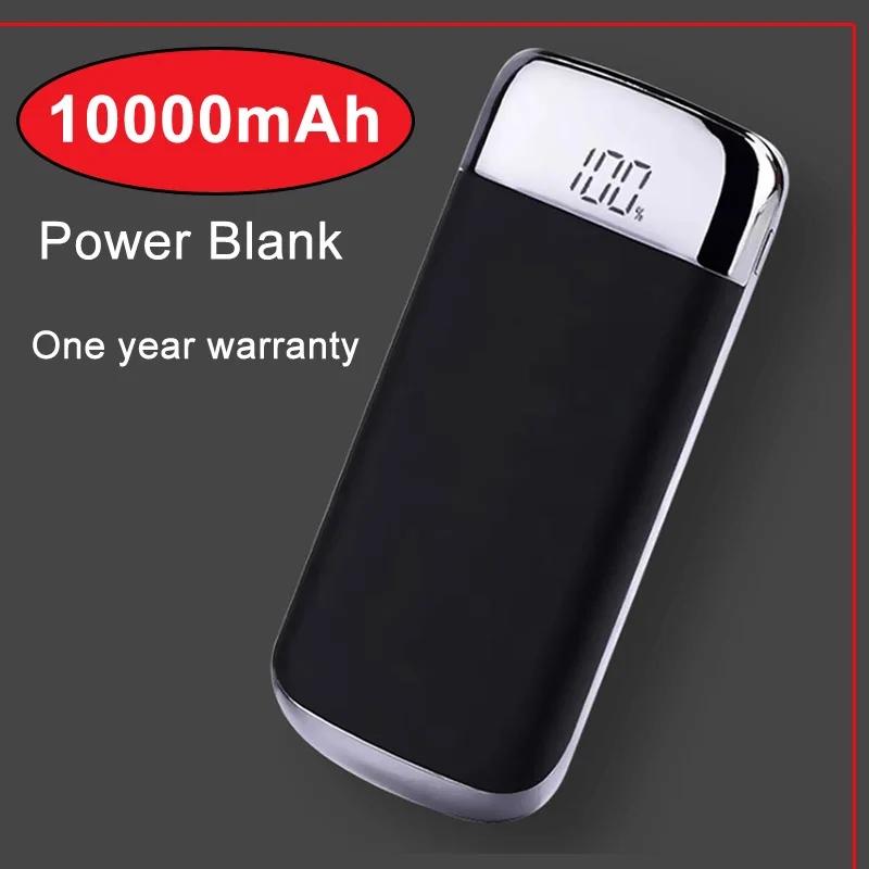 

Power Bank 10000mah Real capacity external battery 2 USB LED lights portable powerbank mobile phone charger for xiaomi 5s