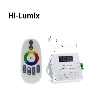 

DC5V 12V 24V WS2812 WS2811 WS2813 6803 1903 IC Digital Addressable LED Strip Music Controller Pixels Colorful x2 Controller
