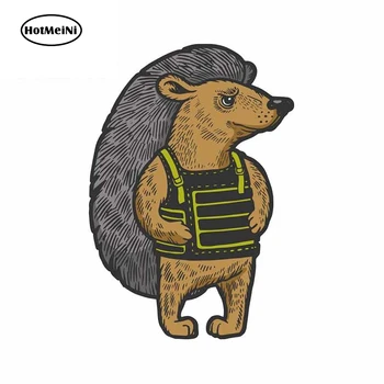 

HotMeiNi 13cm x 9cm For Hedgehog Body Armor High Quality Car Stickers Car Accessories The Whole Body Scratch-Proof Vinyl Decal