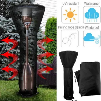 

Dust proof and waterproof cover air heater cover Stand Up Patio Heater Cover Waterproof Heater 1Pcs