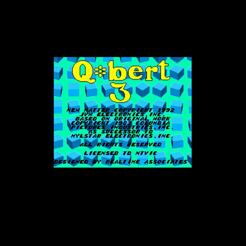 Карта игровая Q-bert 3 NTSC 16 бит 46 пин серая для игроков в США | Электроника