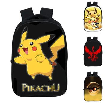 

Pokemon Pikachu backpack Boys Girls Casual Backpack Children School Bags Youth Waterproof And Breathable Travel Bag