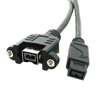 

Firewire 800 IEEE 1394 9Pin Male to Female Extension Cable 100cm with Mount Screws
