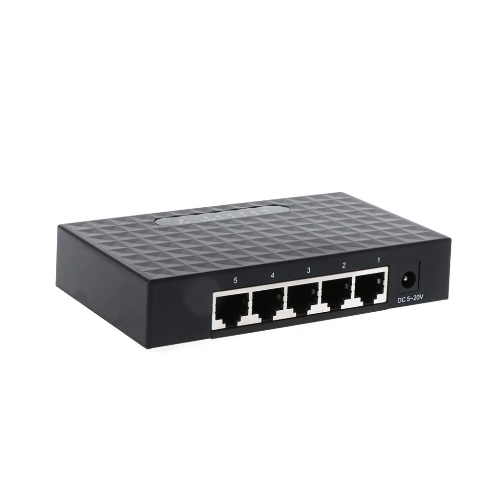 5 портов база гигабитный коммутатор концентратор Fast LAN Ethernet Настольный сетевой коммутатор адаптер ЕС Plug S19 19 Прямая поставка
