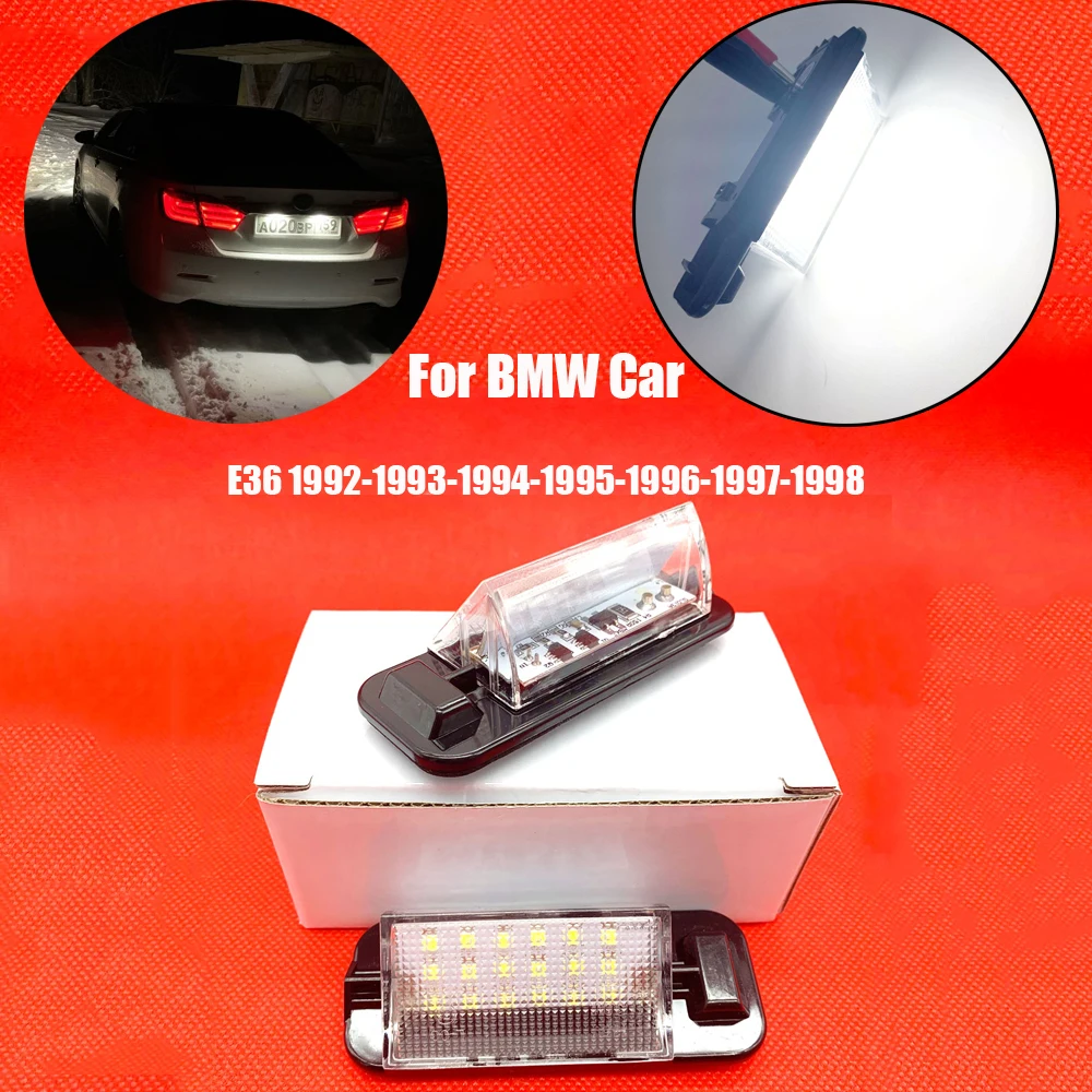 Светильник для номерного знака BMW E36 318i 318is 318ti 325i M3 92 98 белый 18SMD 12 В|Сигнальная