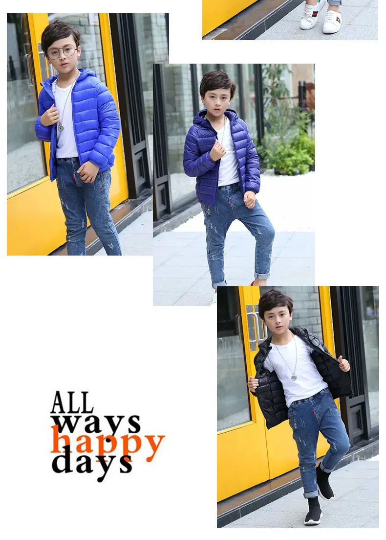 New Style Children down Jacket Cotton-padded Clothes Coat Men And Women Children Winter Cotton-padded Clothes Large Childre