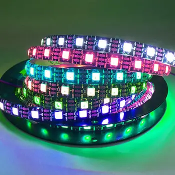 

DC5V RGB 5050SMD Flexible PCB Full Color LED Pixel Strip Dream Color IP67 Waterproof Making LED Screen LED Wall Only WS2812B