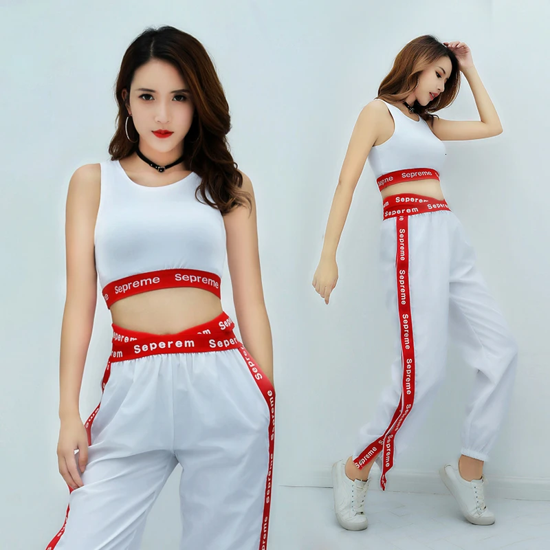  Sir Dance Clothing Woman Sexy Suit Dance Serve Modern Student Hip Hop Suit Hip-hop Easy Practice Se