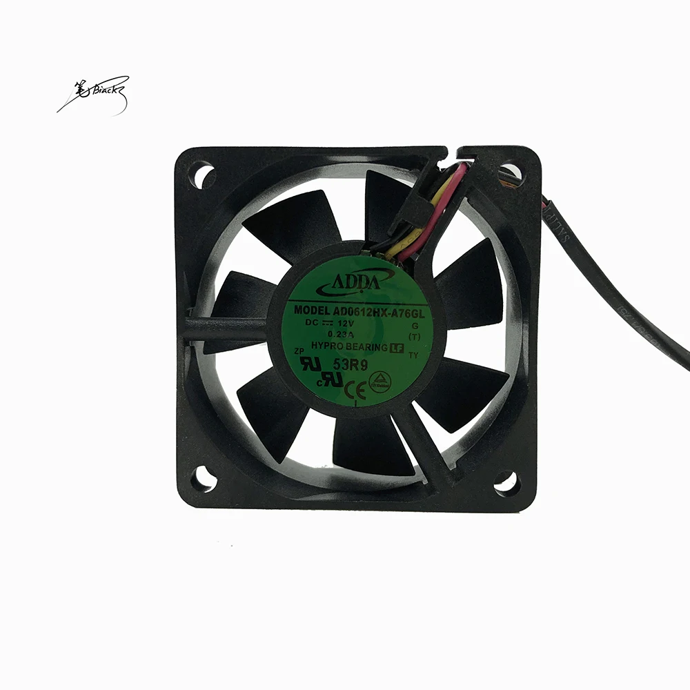 Новый оригинальный для ADDA AD0612HX-A76GL DC 12V 0.23A 60x60x25 мм 3 провод инвертор сервер ПК