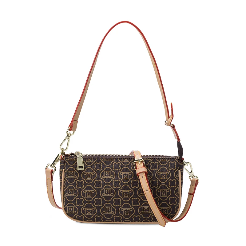 

women's fashion versatile high-grade atmospheric soft leather printed shoulder bag female Messenger bag hand bag