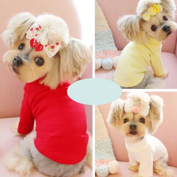 

Dog Clothes Puppy Clothes Bottoming Shirts for Spring and Summer Multi Colors Fashion Design Vests Pet Cat Dog Coat Shirt