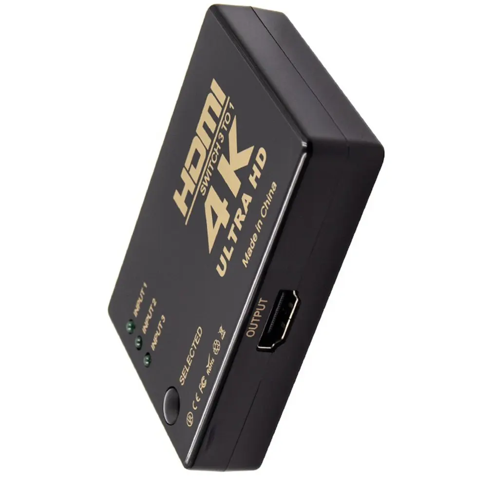 3 порта 4K* 2K 1080P Переключатель HDMI селектор 3x1 разветвитель коробка Ultra HD для HDTV мультимедийный коммутатор горячая распродажа