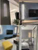 Black LED bedroom bedside wall lamp minimalist living room aisle sofa background wall ceiling lamp one word long 4