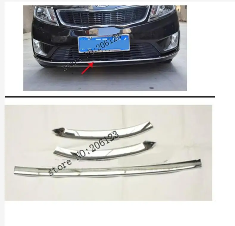 ABS Chrome Front Grille Around Trim bumper Racing Grills 2011-2014 for KIA Rio/K2 | Автомобили и мотоциклы