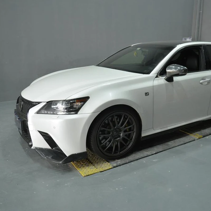 1 пара FRP передний бампер спойлер разветвители крылья закрылки Cupwings для Lexus GS F Sport 2012- черный