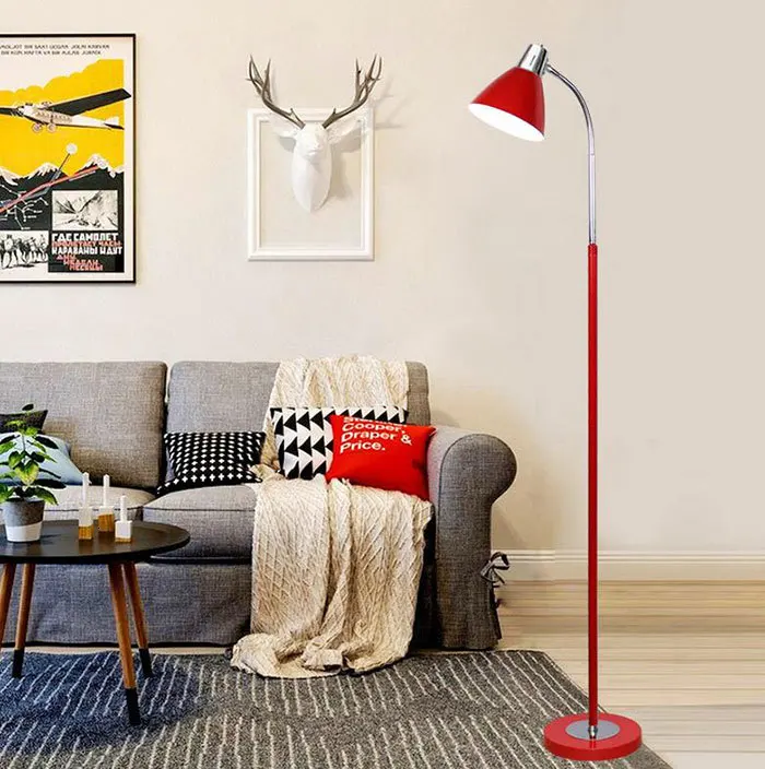 Modern American Wrought Iron Floor Lamp Bedside Study Room floor lamps for living room