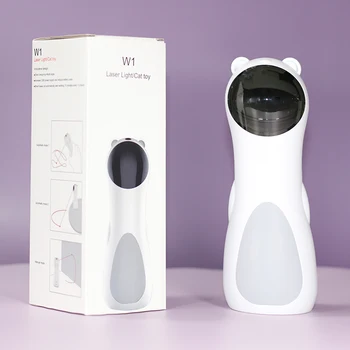 

Cat Interactive Toy LED Laser pen Auto Rotating Cat Exercise Training Entertaining Toy Multi-Angle Adjustable USB Charge