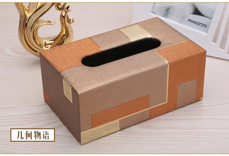 Сделано в Китае коробка ткани Европейский Стиль Домашний контейнер для салфеток полотенце салфетка держатель ткани чехол для украшения для офиса дома - Цвет: 3