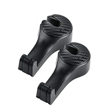 

2 Pcs Car Back Seat Hook, [2 In 1] Universal Car Headrest Phone Mount And Vehicle Back Seat Hook For Shopping Bag, Purse, Clothi