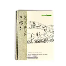 Практичная 40 листов спиральная переплетаемая блокнот случайный дом 1, 2 рисования 8 k, 16 k, A4 книга