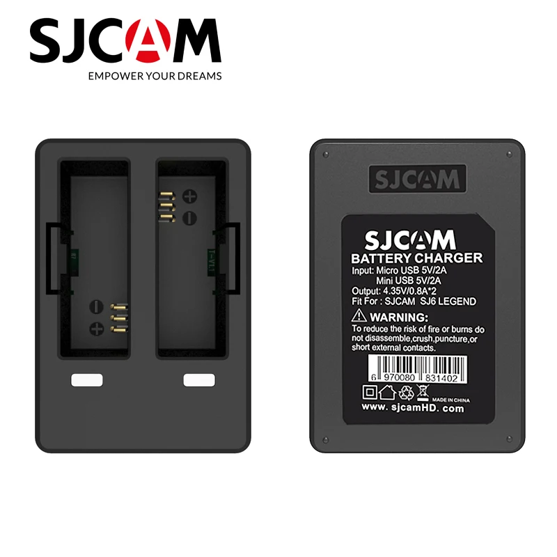 SJCAM SJ6 двойное зарядное устройство для спортивной камеры LEGEND аксессуары|Чехлы