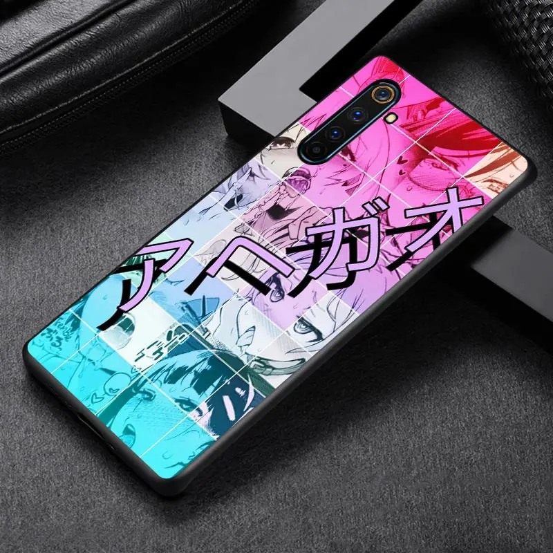 Anime Vaporwave For OPPO Reno A 2 3 4 5 Z ACE Z/F/SE/Lite A92020 A11 10 X  5 PRO Plus Pro (4G/5G) Black Phone Case