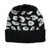 Women Casual Knitted High Ponytail Beanie Hat Lady Autumn Winter Cap Leopard Print Fashion Thick Warm Female Outdoor Sport Hats 6