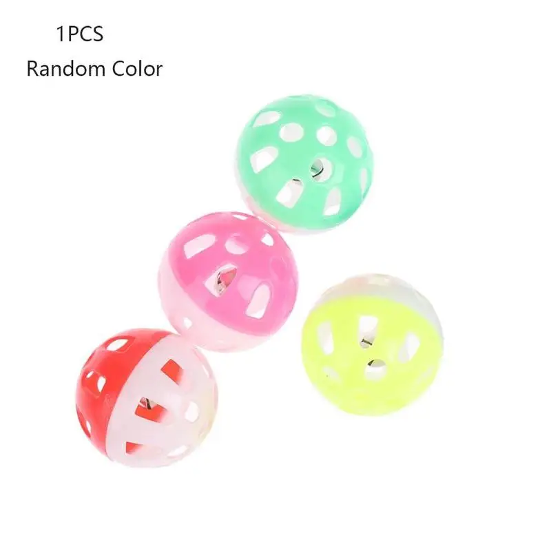 1pcs Multicolor Pet Toys Cat Toy Ball Plastic Hollow Bell Pet Ball Toy Pet Supplies Cat Toy Kattenspeelgoed Jouet Chat