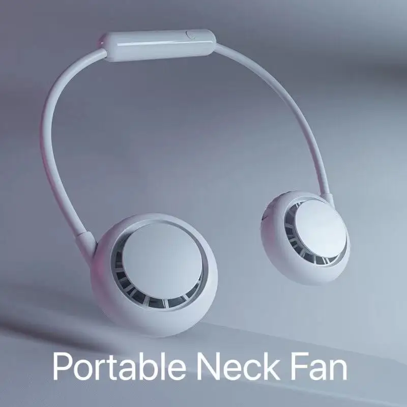 

2021 New Neck fan Mini Fan Portable USB Charging Air Cooler Quiet Sports Fan For Outdoor Ventilation And Summer Air Cooling