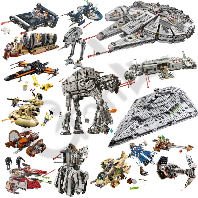 

2019 NEW Star Wars DIY Pit Destroyer Puzzle Warship Microfighters Building Block Toys Compatible with MOC