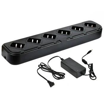 

6-Way Six-Way Universal Rapid Multi Charger For Baofeng Bf-888S Retevis H-777 Radio Us Plug