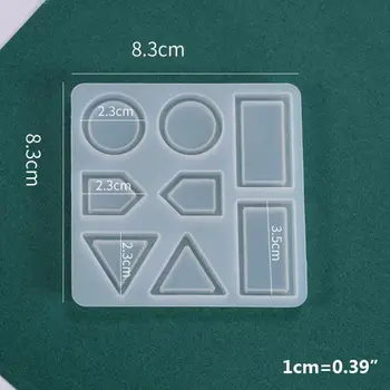 

Crystal Epoxy Resin Mold Earrings Pendant Casting Silicone Mould DIY Making Tool 23GE