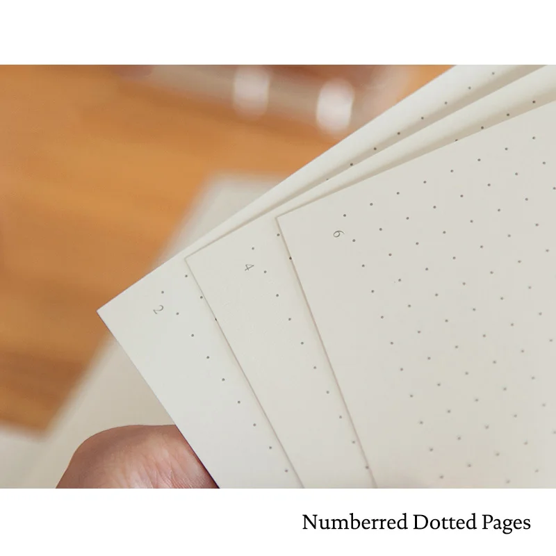 A5 Soft Cover Bullet Dotted Journal Office School Supplies Sketchbook Stationary With Page Number Travel Notebook 4