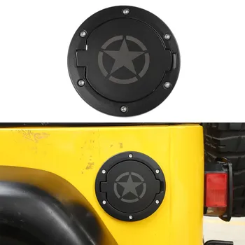 

Auto Styling Door Gas Tank Filler Trim Cover for Jeep Wrangler TJ 1997-2006 Oil Fuel Tank Cap Black Car Exterior Accessories