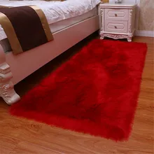 1 шт Искусственный шерстяной ковер ворсистый, пушистый ковры для Гостиная Спальня GQ999