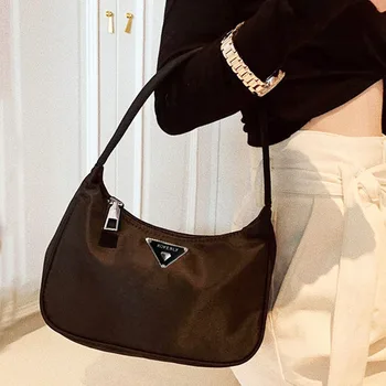 Женские сумки-тоут в стиле ретро, Модные Винтажные нейлоновые сумки, женские маленькие сумочки, повседневные ретро мини-сумки через плечо ...