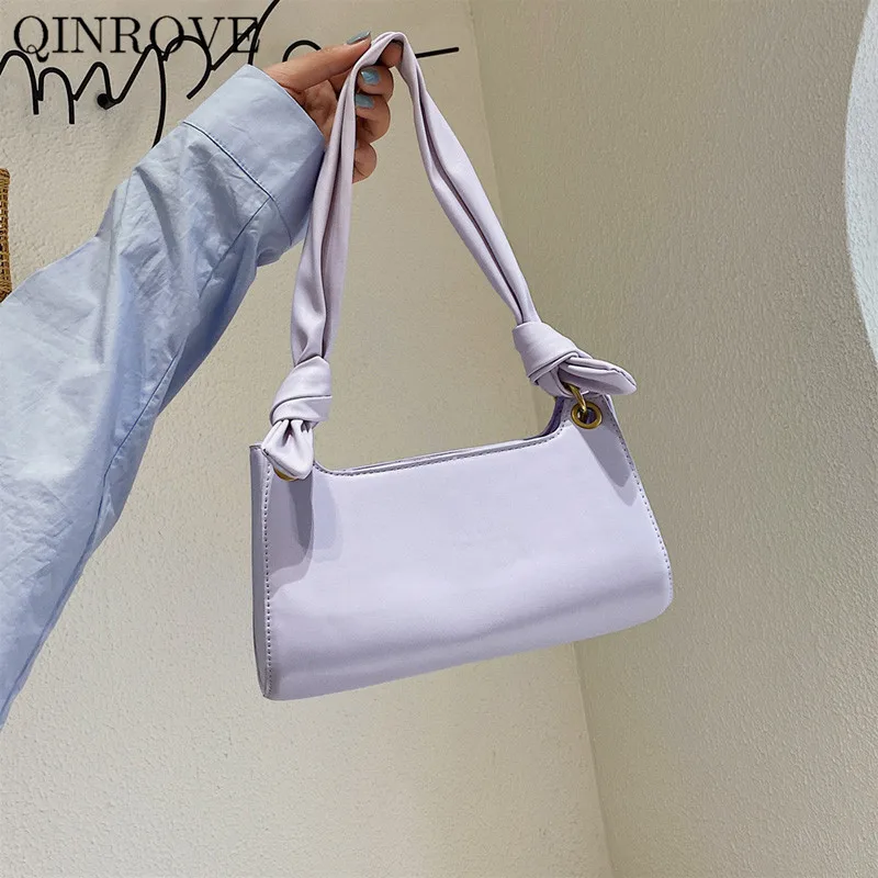 

Women PU Leather Totes Bag Baguette-bag Small Fashion Shoulder-bags Women's Purse Vintage Elegrant Handbag Zipper Versatile Soft