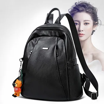 

Backpack Women's Bag 2020 New Cowhide Mommy Student Backpack Backpacker Women Small Backpack